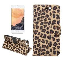 Load image into Gallery viewer, Leopard Print PU Leather Flip Cover Wallet Kickstand Feature with Card Slots Holder Magnetic Clasp Case For iPhone 14 13 12 11 Pro Max Mini 8 Plus 7 X XS XR SE Leather Leopard Flip Cover Luxury Wallet Phone Case