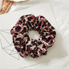Load image into Gallery viewer, Leopard Velvet Scrunchies Hair Accessories For Women Girl Elastic Hair Ring Hair tie Ponytail Holder Rubber Hair Band Ponytail Holder Accessories for Women And Girls
