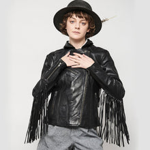 Load image into Gallery viewer, Lesley - Women's Motorcycle Leather Jacket - BHBR