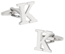 Load image into Gallery viewer, Letter K Cufflinks