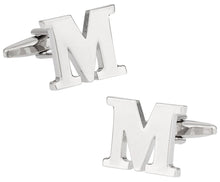 Load image into Gallery viewer, Letter M Cufflinks