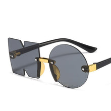 Load image into Gallery viewer, Letter NO Party Rimless Irregular Design Sunglasses For Men/Women Fashionable NO Sunglasses for Kids Oversize & Irregular Design Frameless Polygon Glasses For Children