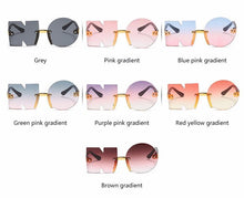 Load image into Gallery viewer, Letter NO Party Rimless Irregular Design Sunglasses For Men/Women Fashionable NO Sunglasses for Kids Oversize & Irregular Design Frameless Polygon Glasses For Children