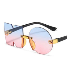 Load image into Gallery viewer, Letter NO Party Rimless Irregular Design Sunglasses For Men/Women Fashionable NO Sunglasses for Kids Oversize & Irregular Design Frameless Polygon Glasses For Children