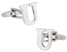 Load image into Gallery viewer, Letter U Cufflinks
