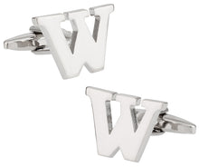 Load image into Gallery viewer, Letter W Cufflinks