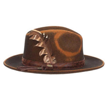 Load image into Gallery viewer, Scala Woodstock - Distressed Soft Wool Felt Fedora Hat