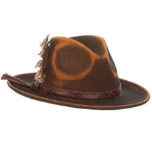 Load image into Gallery viewer, Scala Woodstock - Distressed Soft Wool Felt Fedora Hat