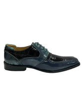 Load image into Gallery viewer, LIBERTYZENO Men's Leather Croco Print Oxford Two Toned Dress Shoes