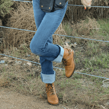 Load image into Gallery viewer, Light Brown Victorian Ankle Boots