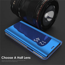 Load image into Gallery viewer, Lightweight Anti Peeping Magnetic Double-Sided Privacy Clear Back Metal Bumper Anti-Spy Phone Cases Cover for iPhone iPhone Smart Mirror Flip Case For iPhone 13 12 11 Pro XS Max XR Magnetic Stand Cover