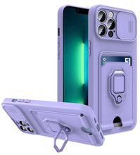 Load image into Gallery viewer, Lightweight Heavy Duty Protective Case With Rotatable Kickstand Ring For iPhone 13 14 Case Magnetic Ring Holder Cover for iPhone 12 11 14 Pro Wallet Card Armor iphone Case