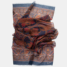 Load image into Gallery viewer, Uffizi - Wool Scarf - Indigo Blue