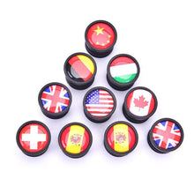 Load image into Gallery viewer, Lightweight Mini Bicycle National Flag Handlebar End Plugs For Mountain Road Bike Bicycle Grips Parts Protective Cover Handlebar Bar End Plugs Plastic Bike Handlebar End Caps For Road Bike Most Bicycle