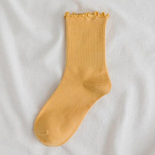 Load image into Gallery viewer, Little Flower Socks Girl's Socks Simple Solid Color Socks Women's Long Socks Kawaii Happy And Funny Breathable Socks For Women