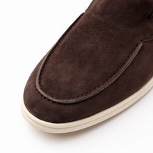 Load image into Gallery viewer, 16-621-MOC LIVORNO Sueded Italian Goatskin Loafer Mocha
