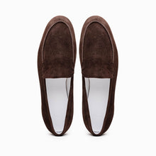 Load image into Gallery viewer, 16-621-MOC LIVORNO Sueded Italian Goatskin Loafer Mocha