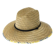 Load image into Gallery viewer, Peter Grimm Lemonade Lifeguard - Rye Straw Lifeguard Hat