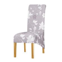 Load image into Gallery viewer, Long Backrest High Elastic Chair Cover European Backrest Seat Cover Home Washable Living Room Restaurant Hotel Party Banquet Dining Chair Cover Stretch Chair Slipcover, Spandex Elastic Removable Washable Chair Seat Covers Protector for Dining Room