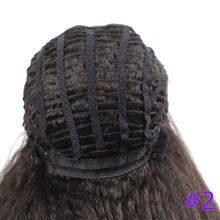 Load image into Gallery viewer, Long Kinky Straight Synthetic Wigs for Black Women Black Brown Blonde Ginger Red White Hair Afro Wigs Synthetic Hair Wigs For Black Women Cosplay Wigs For Women