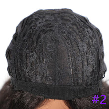 Load image into Gallery viewer, Long Kinky Straight Synthetic Wigs for Black Women Black Brown Blonde Ginger Red White Hair Afro Wigs Synthetic Hair Wigs For Black Women Cosplay Wigs For Women