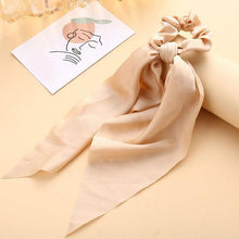 Load image into Gallery viewer, Long Ribbon Women Ponytail Scrunchies Scarf Elastic Hair Band Knotted Streamer Hair Ties Silky Satin Hair Rope Ponytail Holder Accessories for Women