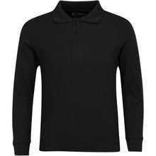 Load image into Gallery viewer, Boys/ Unisex Long Sleeve Pique Polo Shirt