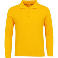 Load image into Gallery viewer, Boys/ Unisex Long Sleeve Pique Polo Shirt