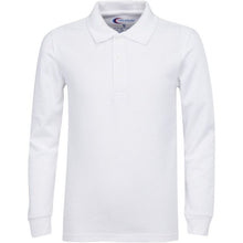 Load image into Gallery viewer, Boys/ Unisex Long Sleeve Pique Polo Shirt