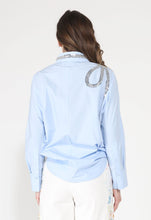Load image into Gallery viewer, Long Sleeve Shirt Button Down Sequin Embellished
