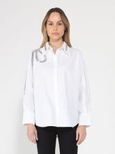 Load image into Gallery viewer, Long Sleeve Shirt Button Down Sequin Embellished