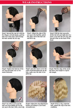 Load image into Gallery viewer, Long Straight With Bangs Synthetic Wigs For Black/White Women Natural Black Brown Gray Heat Resistant Fiber Hair Wigs For Black Women Cosplay Wigs For Women Gifts for Girlfriends