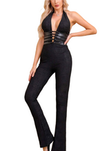 Load image into Gallery viewer, Black lace jumpsuit