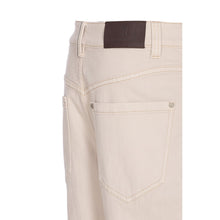 Load image into Gallery viewer, Brunello Cucinelli Women Loose Barrel Denim Pants With Monile