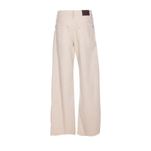 Load image into Gallery viewer, Brunello Cucinelli Women Loose Barrel Denim Pants With Monile