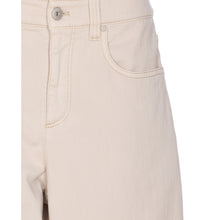 Load image into Gallery viewer, Brunello Cucinelli Women Loose Barrel Denim Pants With Monile