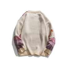 Load image into Gallery viewer, Loose Fit Patterned Jacquard Round Neck Sweater - # BOAA13510050 & GIAA23510039
