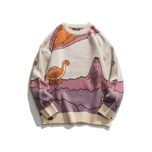 Load image into Gallery viewer, Loose Fit Patterned Jacquard Round Neck Sweater - # BOAA13510050 & GIAA23510039