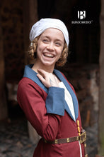 Load image into Gallery viewer, Over Dress Loretta Bordeaux/Woad Blue