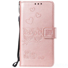 Load image into Gallery viewer, Love Couple Leather Case For iPhone 12 11 Pro mini Phone Flip Wallet Soft Cover Shockproof Floral Cute Modern Leather Wallet Phone Case For iPhone
