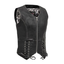 Load image into Gallery viewer, Love Lace Women's Motorcycle Leather Vest