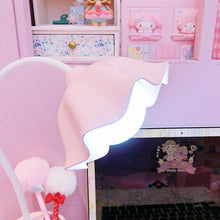 Load image into Gallery viewer, Lovely 3 Levels Dimmer Reading Table Lamp Pen Case Base Student LED Desk Lamp Girls Charge Bedside Lamp for Bedroom Studyroom Cute Study Lamps for Bedroom Décor