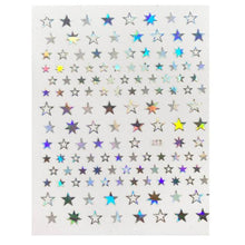 Load image into Gallery viewer, Lovely Stars Geometry 3D Nails Art Sticker Gold Silver Rose gold Ornaments self-Adhesive Sliders Manicure Accessories Decoration for Women Girls Art Stickers Decal Decoration Metallic Curve Strip Line Nail
