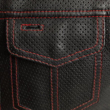 Load image into Gallery viewer, Lowside Men's Perforated Motorcycle Leather Vest