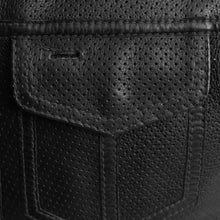 Load image into Gallery viewer, Lowside Men's Perforated Motorcycle Leather Vest