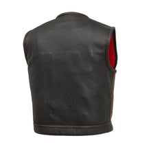Load image into Gallery viewer, Lowside Men's Perforated Motorcycle Leather Vest
