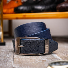 Load image into Gallery viewer, Lucca Belt Navy / Black