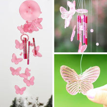Load image into Gallery viewer, Lucky Butterfly Hanging Wind Chime Bell Garden Decoration Ornament Gift Home Decoration Fashion High-end Gift Butterfly Gift Grandmother Gift Mother Gift Birthday Gift Festival Gift Witness Friendship Outdoor Wind Chime Garden Decor