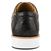 Load image into Gallery viewer, Lucky mens oxford croco lizard print casual shoes