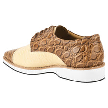 Load image into Gallery viewer, Lucky mens oxford croco lizard print casual shoes